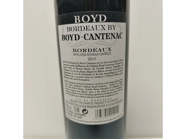 4x 75cl boyd-cantenac - afbeelding 2 van  2