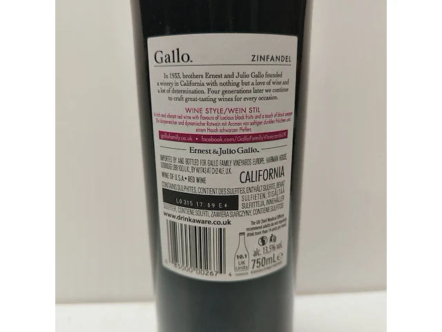 4x 75cl gallo family - afbeelding 2 van  2