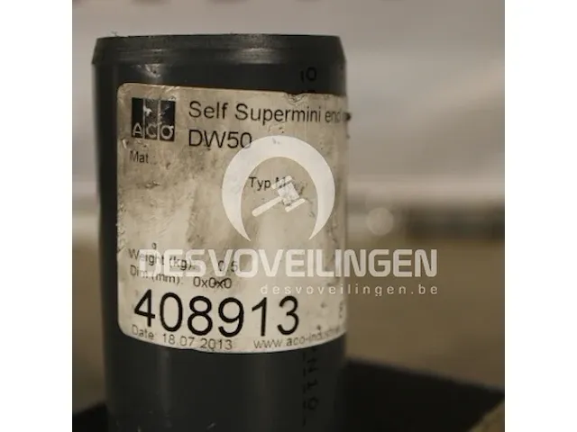 4x aco supermini eindplaat met uitloop ø 50 - afbeelding 2 van  3