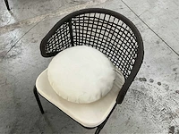 4x alu bijzetstoel liv•out marble - afbeelding 3 van  4