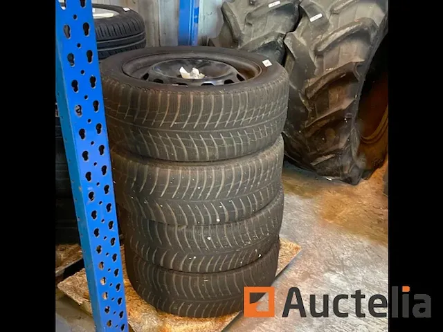 4x autobanden + velgen bridgestone 195/55r15 - afbeelding 2 van  5