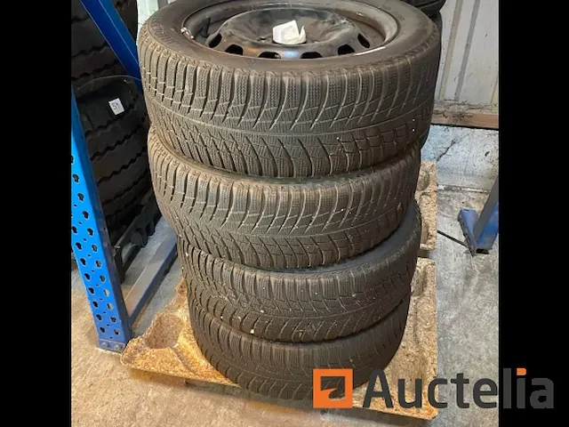 4x autobanden + velgen bridgestone 195/55r15 - afbeelding 3 van  5