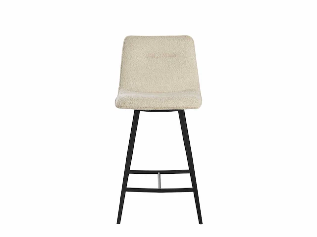 4x beige barkruk chenille - afbeelding 1 van  7