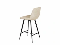 4x beige barkruk chenille - afbeelding 4 van  7