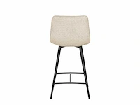 4x beige barkruk chenille - afbeelding 5 van  7
