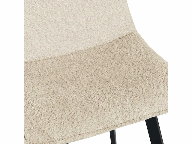 4x beige barkruk chenille - afbeelding 7 van  7
