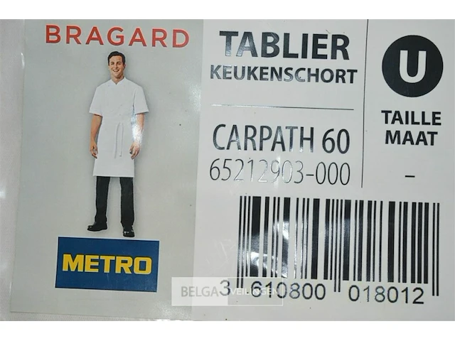 4x bragard keukenshort universele maat - afbeelding 2 van  2