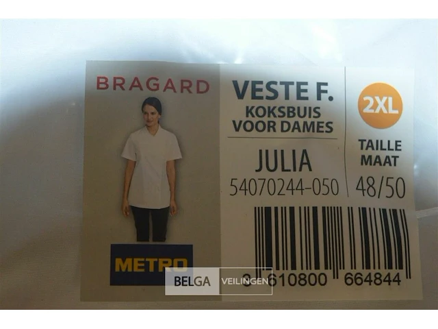 4x bragard koksvest dames maat 2xl - afbeelding 2 van  2