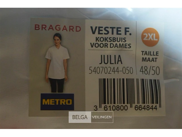 4x bragard koksvest dames maat 2xl - afbeelding 2 van  2