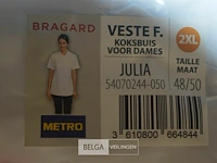 4x bragard koksvest dames maat 2xl - afbeelding 2 van  2