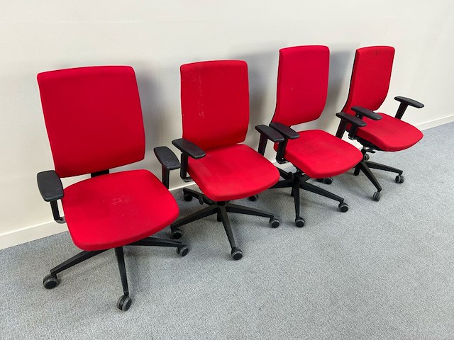 4x bureaustoel - afbeelding 2 van  3