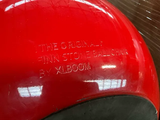 4x design balstoel finn stone - rood - afbeelding 3 van  7
