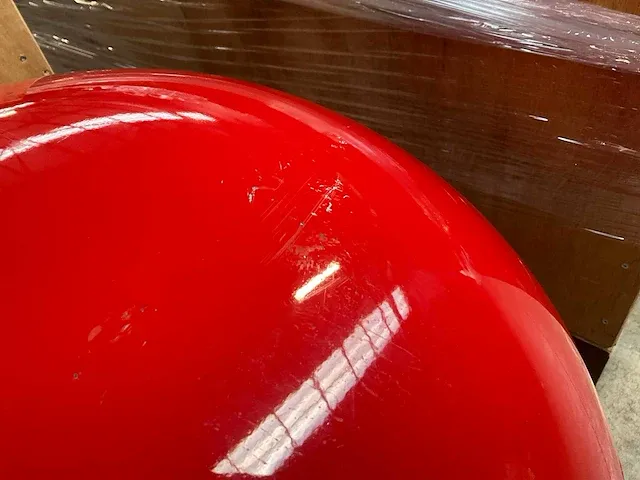 4x design balstoel finn stone - rood - afbeelding 4 van  7