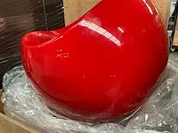 4x design balstoel finn stone - rood - afbeelding 6 van  7