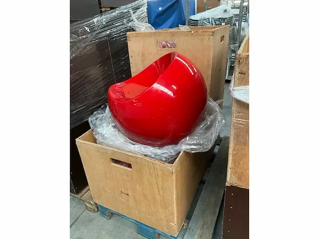 4x design balstoel finn stone - rood - afbeelding 7 van  7