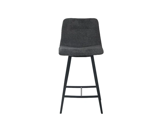 4x design barkruk antraciet stof - afbeelding 1 van  4