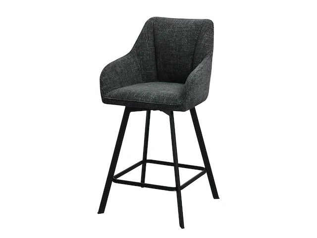 4x design barkruk antraciet - afbeelding 1 van  6