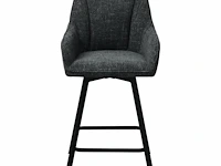 4x design barkruk antraciet - afbeelding 2 van  6