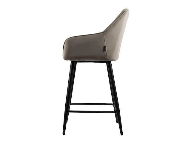 4x design barkruk beige velvet - afbeelding 3 van  5