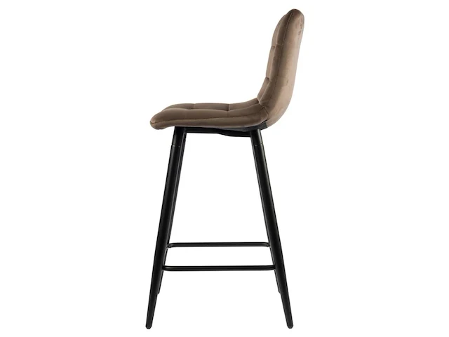4x design barkruk bruin velvet - afbeelding 3 van  5