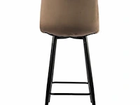 4x design barkruk bruin velvet - afbeelding 4 van  5