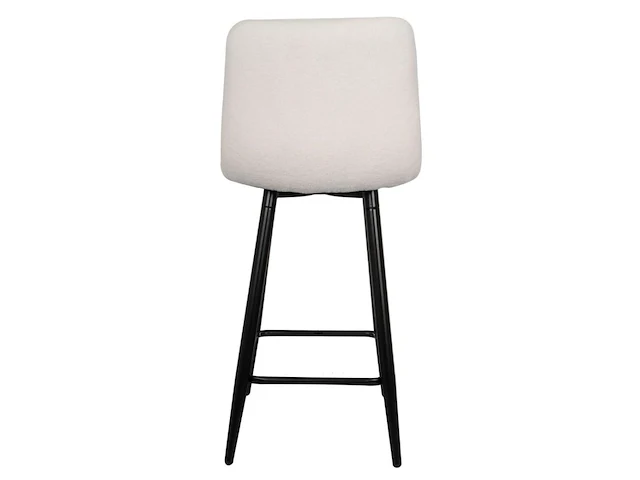 4x design barkruk wit boucle - afbeelding 4 van  4