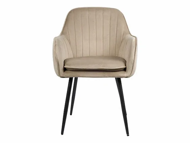 4x design eetkamerstoel beige - afbeelding 2 van  5