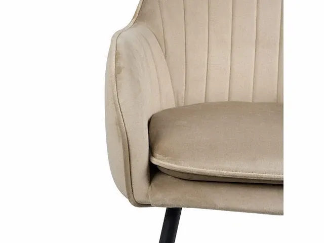 4x design eetkamerstoel beige - afbeelding 3 van  5
