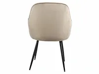 4x design eetkamerstoel beige - afbeelding 5 van  5