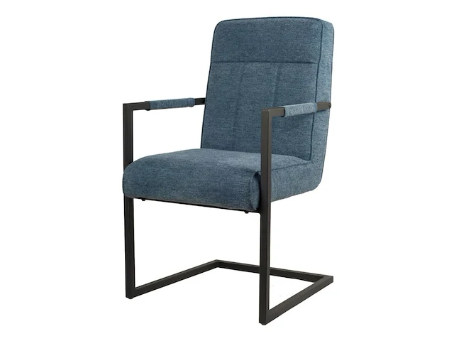 4x design eetkamerstoel blauw - afbeelding 1 van  5