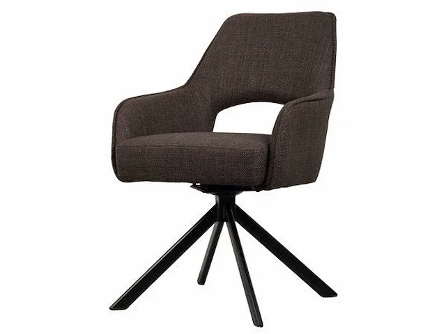 4x design eetkamerstoel bruin - afbeelding 1 van  5