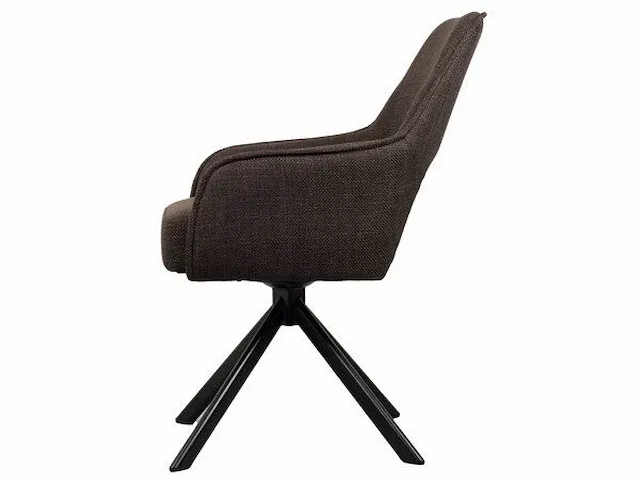 4x design eetkamerstoel bruin - afbeelding 3 van  5