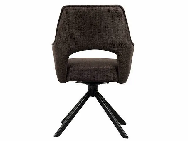 4x design eetkamerstoel bruin - afbeelding 4 van  5
