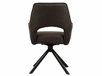4x design eetkamerstoel bruin - afbeelding 4 van  5
