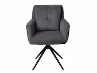 4x design eetkamerstoel grijs - afbeelding 2 van  4