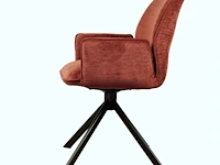 4x design eetkamerstoel red velvet - afbeelding 2 van  4