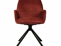 4x design eetkamerstoel red velvet - afbeelding 4 van  4