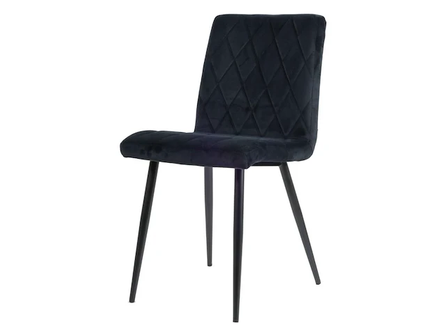 4x design eetkamerstoel zwart - afbeelding 1 van  4