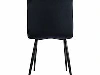 4x design eetkamerstoel zwart - afbeelding 4 van  4