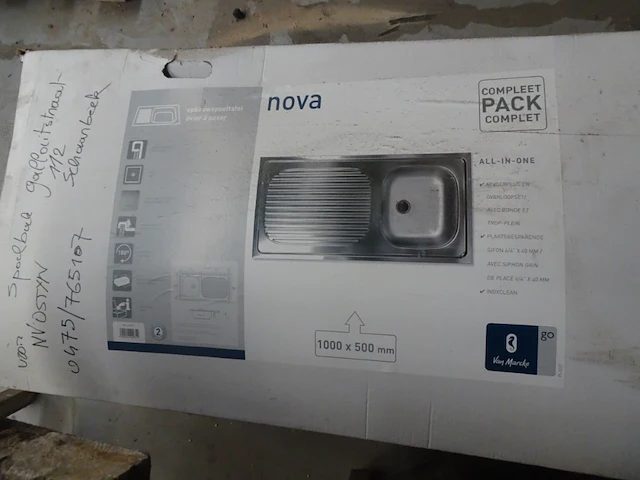 4x diverse inox spoelbak - afbeelding 3 van  8
