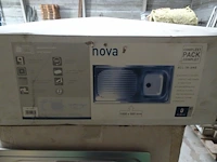 4x diverse inox spoelbak - afbeelding 7 van  8