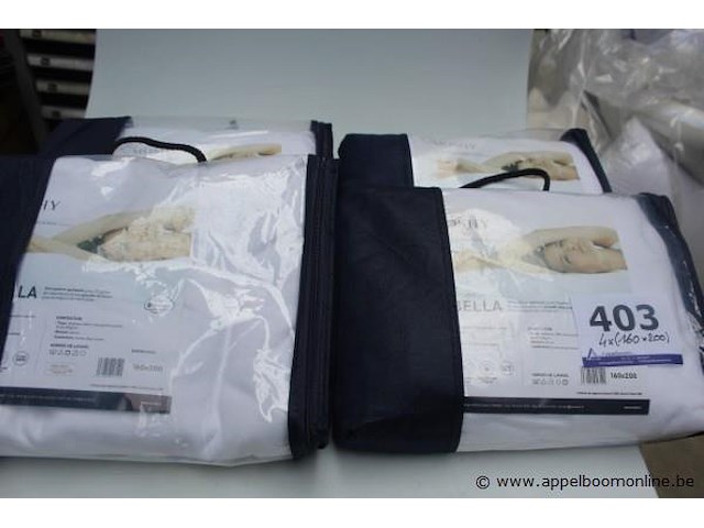 4x donsdeken moshy, afm 160x200 - afbeelding 1 van  1