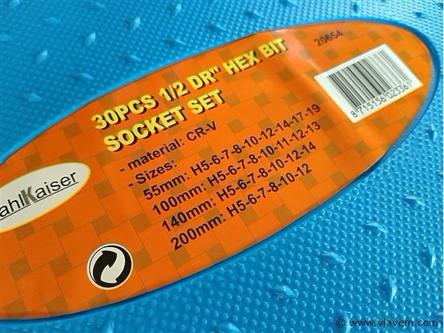 4x doppenset 1/2" - afbeelding 3 van  16
