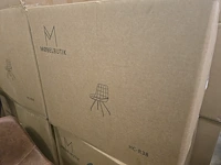 4x eetkamerstoel bura grey velvet - afbeelding 7 van  7