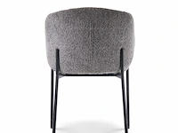 4x eetkamerstoel grey bouclé - afbeelding 5 van  5