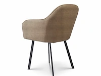 4x eetkamerstoel kuip beige fabrics - afbeelding 4 van  6