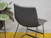 4x eetkamerstoel york grey pu - afbeelding 5 van  7