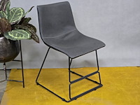 4x eetkamerstoel york grey pu - afbeelding 1 van  5