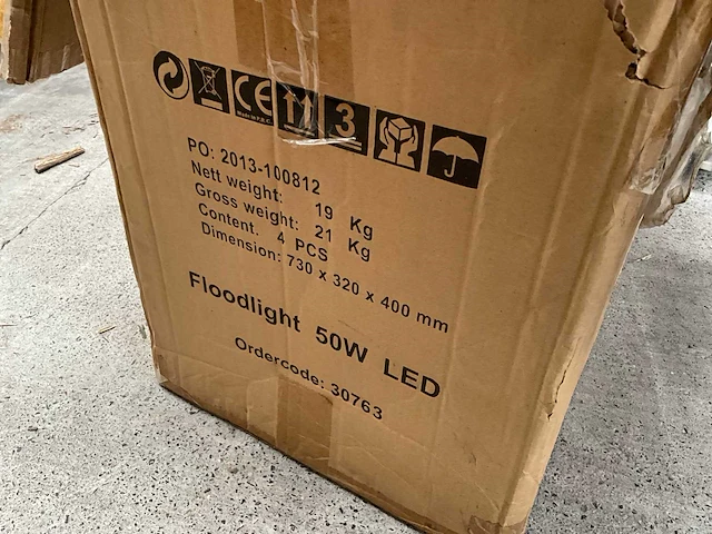 4x floodlight led 50w - afbeelding 3 van  3