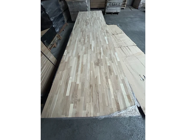 4x gelamelleerd eiken werkblad 20mm - afbeelding 1 van  4
